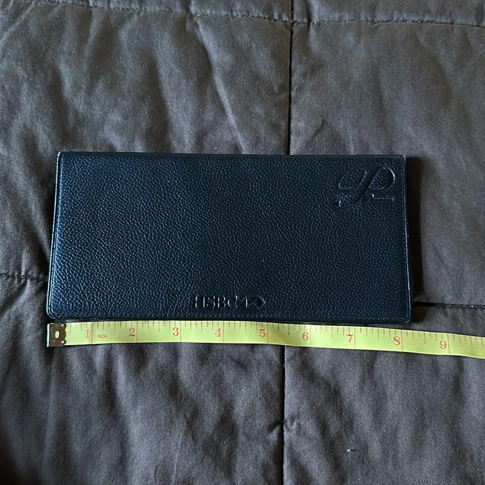 HSBC Premier Banking Leather Wallet & Checkbook Cover